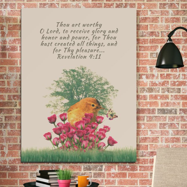Bible verse large canvas nature art foam board (Creator Uploaded)