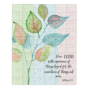 Bible Verse Leaves scripture Jigsaw Puzzle