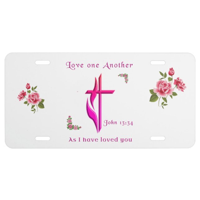 Bible Verse License Plate (Front)
