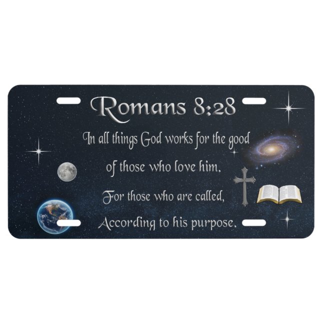 Bible verse license plate (Front)