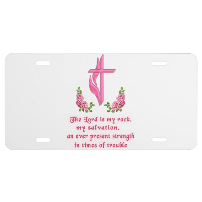 Bible Verse License Plate (Front)