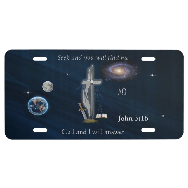 Bible verse license plate (Front)