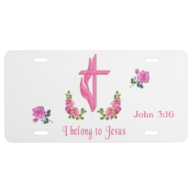 Bible Verse  License Plate (Front)