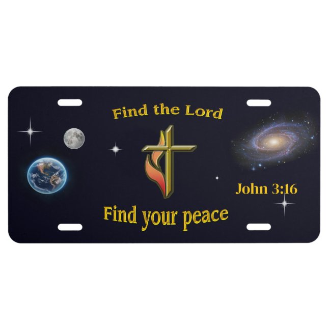 Bible verse license plate (Front)