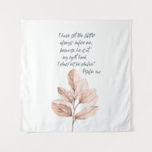 Bible verse Lord Psalm Leafy scripture Tapestry