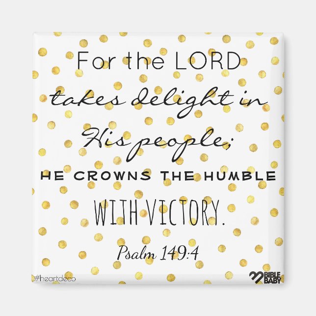 Bible Verse Magnet - Psalm 149 (Front)