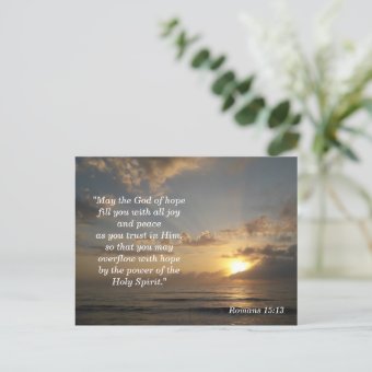 Bible Verse Memory Card Romans 15:13 | Zazzle