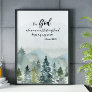 Bible verse mountain scripture poster