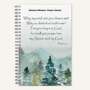 Bible Verse Mountains Prayer Journal