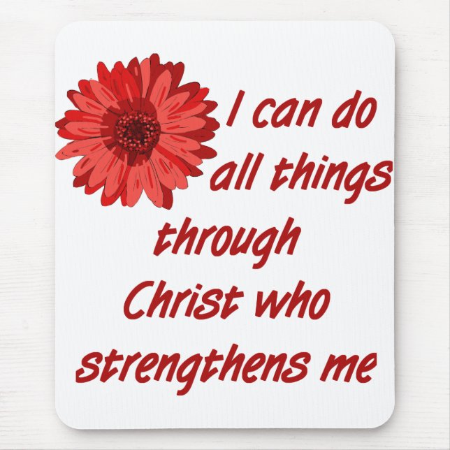 Bible Verse Mousepad. Mouse Pad (Front)