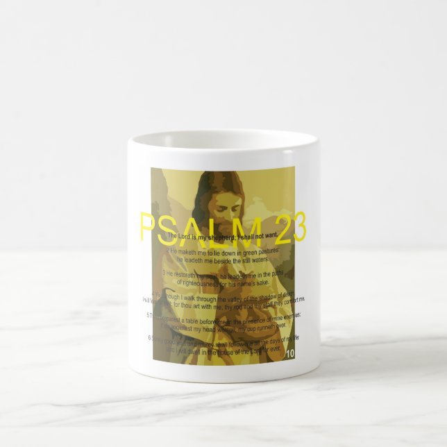 Bible Verse Mug Day 10, PSALM 23 (Center)
