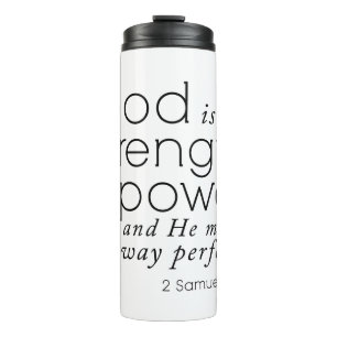 Bible verse mug God is my Strength Christian gift