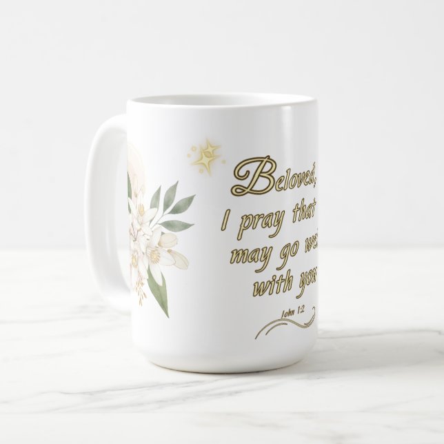 Bible Verse Mug John 14:3 Elegant Design (Front Left)