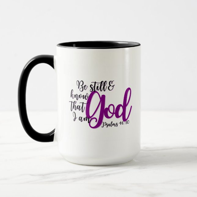 Bible Verse Mug - Psalm 46:10 (Left)