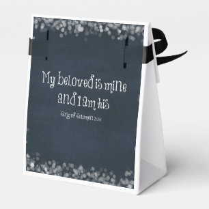 Bible Verse : My Beloved is Mine and I am His Favor Boxes