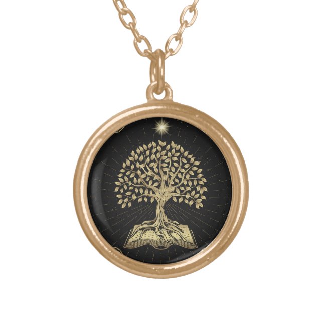 Bible Verse Necklace, Family Tree Necklace (Front)