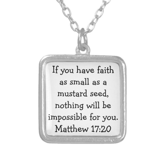 Bible Verse on Healing Necklace (Front)