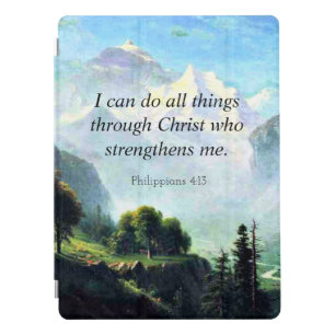 Bible verse, Phil 4:13, I can do all things... iPad Pro Cover