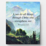 Bible verse, Phil 4:13, I can do all things... Plaque