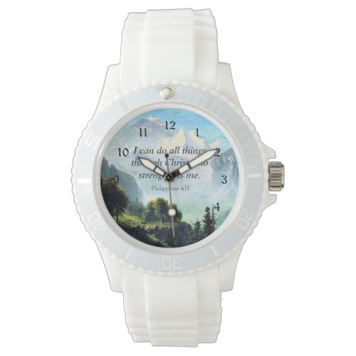 Bible verse, Phil 4:13, I can do all things... Watch