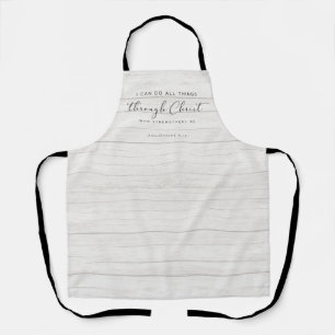 Bible Verse Philippians 4:13 I Can Do All Things Apron