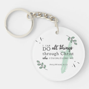 Philippians 4:13 Charm Heart Keychain Clip – Mardi Robyn