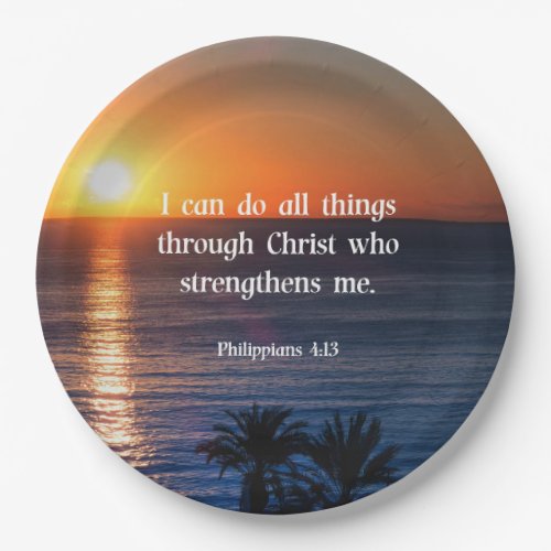 Bible verse Philippians 413 Paper Plates
