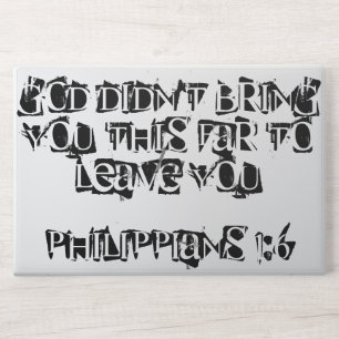 Bible Verse Philippians White HP Laptop Skin