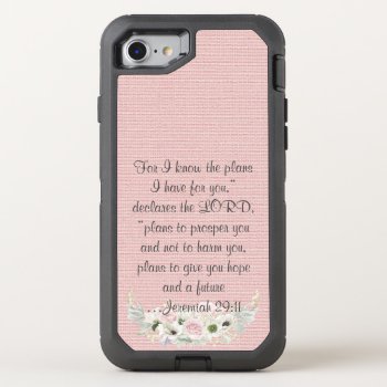 Bible Verse Phone Otterbox Defender Iphone Se/8/7 Case by Christian_Soldier at Zazzle
