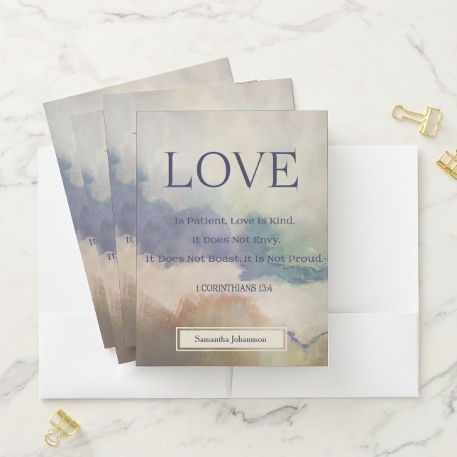 Bible Verse   Pocket Folder (In Situ)
