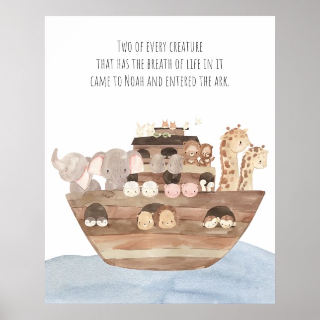 Bible Verse Poster Bedroom Decor (Front)