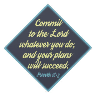 bible verse graduation cap