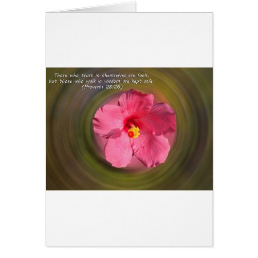 Bible Verse Proverbs 28:26 Cards (Front)