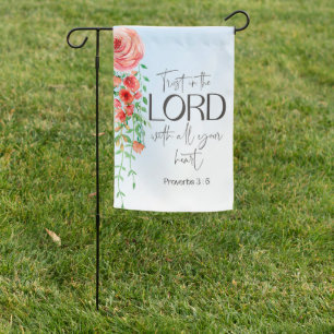 Bible verse Proverbs Floral scripture Garden Flag