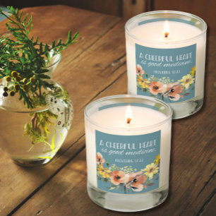 Bible Verse Proverbs Quote Vanilla  Scented Candle