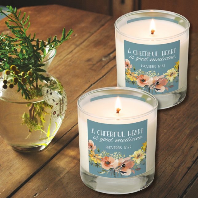 Bible Verse Proverbs Quote Vanilla  Scented Candle (Creator Uploaded)