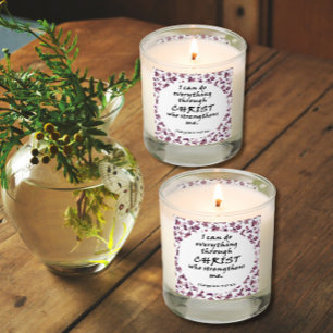 Bible Verse Proverbs Quote Vanilla Scented Candle