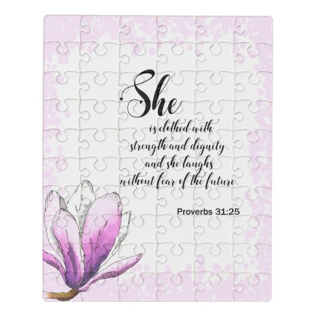 Bible Verse Proverbs scripture Leaves Jigsaw Puzzle (Puzzle Vertical)
