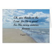 Bible verse, Psalm 136:1 (Front Horizontal)