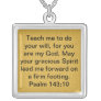 Bible verse Psalm 143:10 encouragement necklace