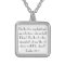 bible verse Psalm 27:1 necklace