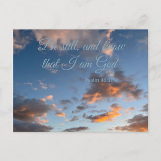 Bible Verse Psalm 46:10 Postcard