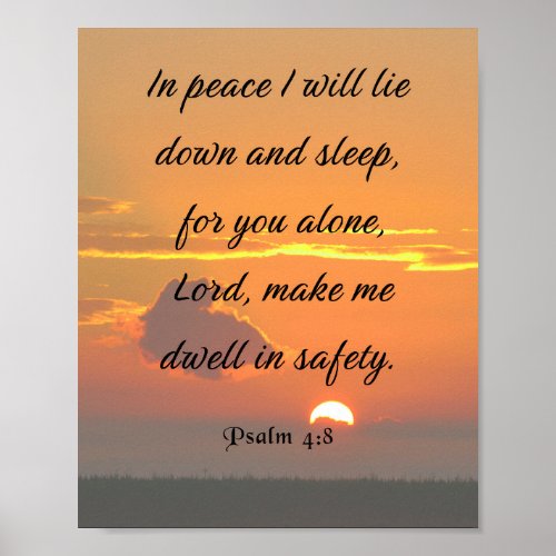 Bible Verse Psalm 48 Poster