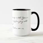 Bible Verse Psalm 90:14 Coffee Mug at Zazzle