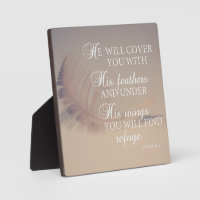 Psalm 91:4, Personalized Stationery Set for Women, Set of 10