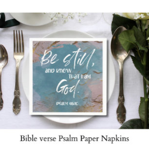 Bible verse Psalm Paper  Napkins