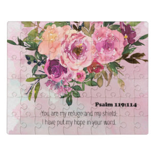 Bible Verse Psalm scripture Jigsaw Puzzle