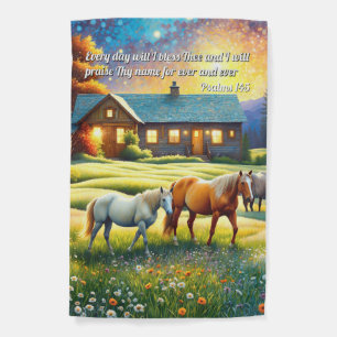 Bible Verse Psalms Praise God Garden Flag