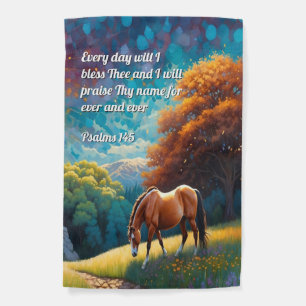 Bible Verse Psalms Praise God Garden Flag