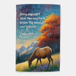 Bible Verse Psalms Praise God Garden Flag